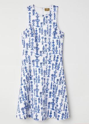 Стильне атласна сукня з принтом h&m лімітована колекція