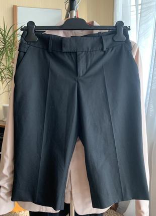 Базовые классические черные шорты со стрелками брендовые amex размер xs/s1 фото