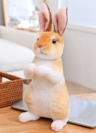 Мягкая реалистичная игрушка sv в виде кролика 24 см коричневый (sv3393)