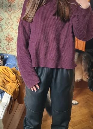 Кожаные брюки bershka