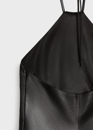 Zara&steven meisel сукня із натуральної шкіри7 фото