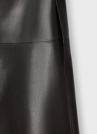 Zara&steven meisel сукня із натуральної шкіри8 фото