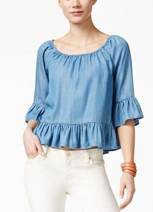 Джинсова блуза boohoo