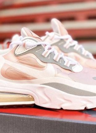 Nike 270 react white light pink grey