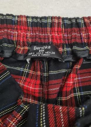 Брюки в клетку bershka4 фото