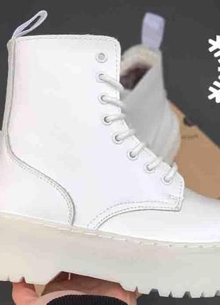 Dr. martens jadon mono white fur 37