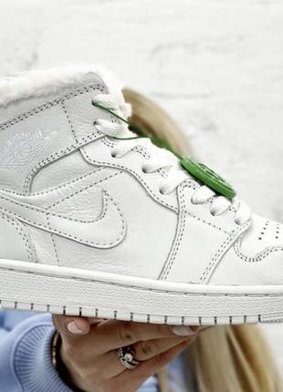Jordan 1 white fur 36