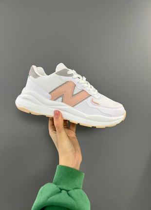 Кросівки жіночі new balance 57/40 white pink