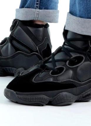 Adidas yeezy boost 500 high black winter fur 41