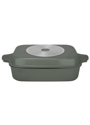 Гусятница ringel zitrone olive сковорода ростер 34x24x13.5 см (6+3л) с крышкой (rg-2108-34/ol) tzp1973 фото