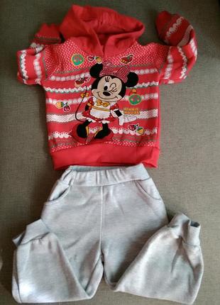 Костюм спортивний мінні маус 3-4 роки