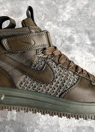 Nike lunar force 1 flyknit workboot medium olive