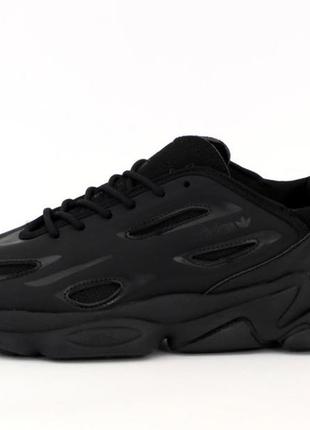 Черные кроссовки адидас озвиго унисекс adidas ozweego celox black 41