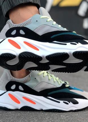 Сірі кросівки адідас їзі 700 унісекс adidas coachella collaboration shoes clearance wave runner solid 36