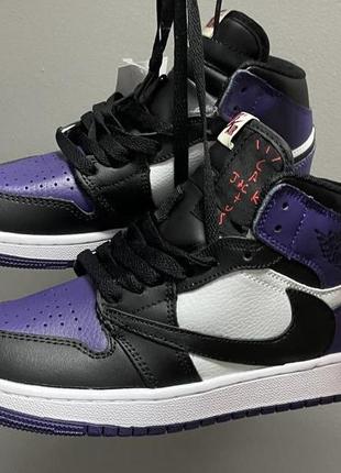 Jordan 1 retro “purple cactus jack” fur