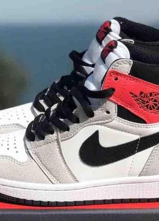 Jordan 1 high retro “light smoke grey” 36