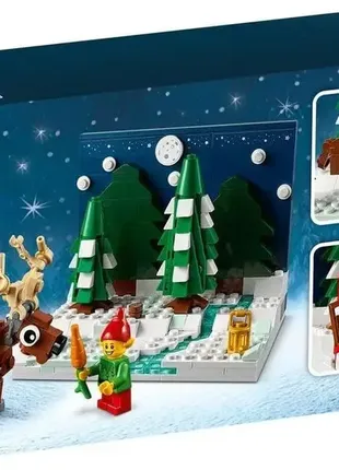 Святковий набір лего - подвір'я святого миколая - lego 40484 santa's front yard4 фото