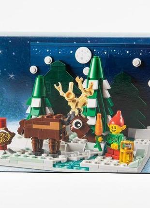 Праздничный набор лего - передний двор святого николая - lego 40484 santa's front yard