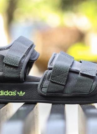 Adidas sandals black white