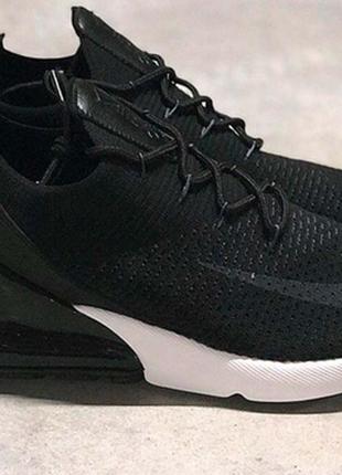 Nike air max 270 flyknit black white