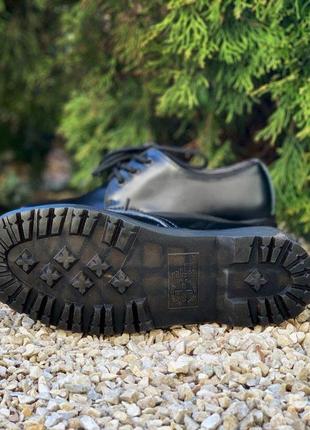 Туфлі dr. martens 1461 mono black platform4 фото