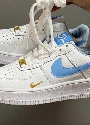 Nike air force 1 mini swoosh blue