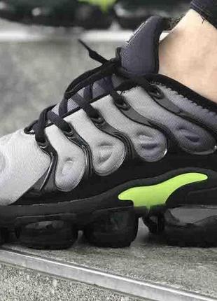 Nike air vapormax plus 'black grey neon green'