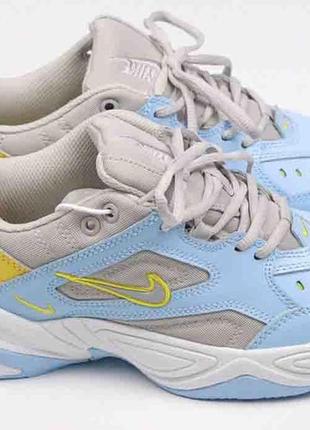 Nike m2k tekno half blue/chrome yellow grey