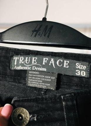 Чёрные рваные джинсы true face4 фото