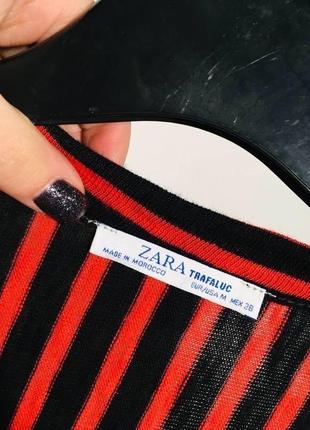 Блуза на запах в полоску zara5 фото