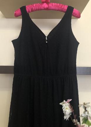 Короткое чёрное платье сеточка, 6