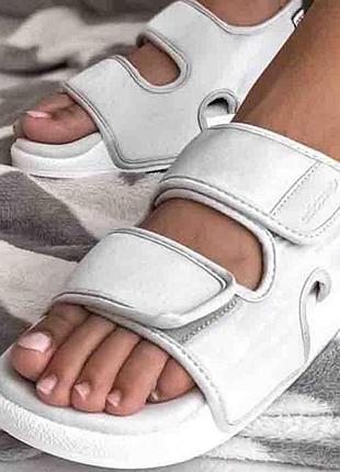 Adidas adilette sandal light  grey1 фото