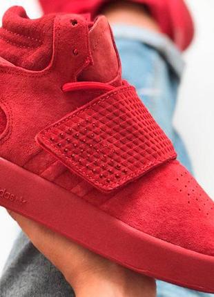 Adidas tubular invader red1 фото