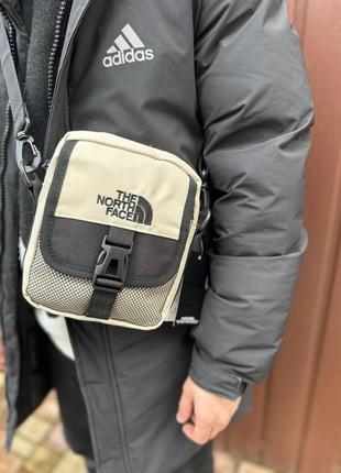 Барсетка мужская the north face tnf тнф белая сумка через плечо3 фото