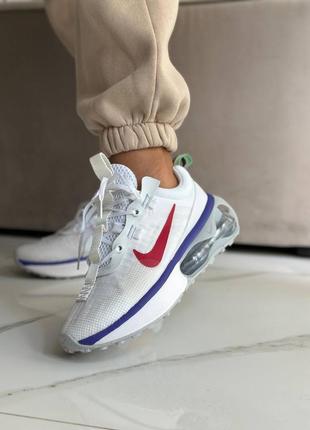 Кроссовки женские nike vapormax move to zero white red blue