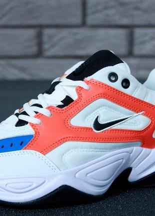 Nike m2k tekno "john elliott" 'white/blue/orange'