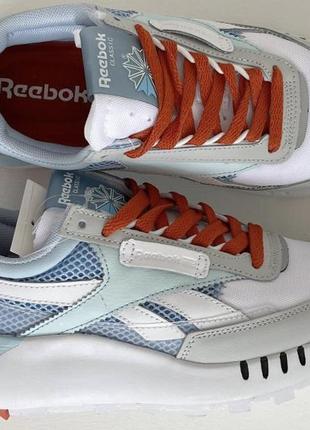 Reebok classic leather legacy (blue / turquoise / orange)