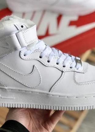 Nike air force winter white мех