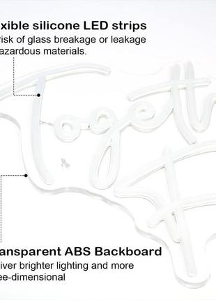 Світлодіодна неонова вивіска «разом назавжди» signship7 фото