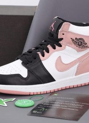 Jordan 1 retro high patent pink toe