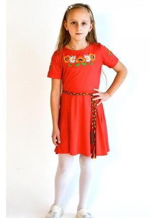 Вышитое платье платье для девочки вышитое платье р. 98-146 цвета наложен платеж