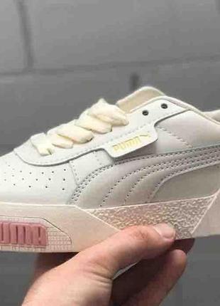 Puma basket cali beige pink1 фото