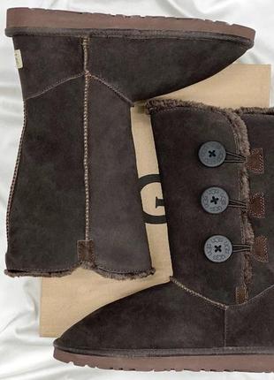 Ugg bailey button triplet ii brown umber