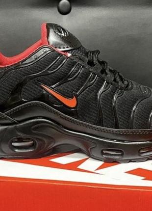 Nike air max plus tn black red1 фото
