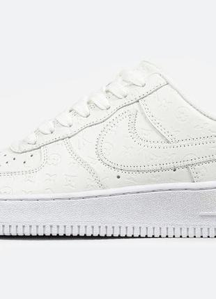 Білі кросівки найк ейр форс унісекс nike air force white lv 36