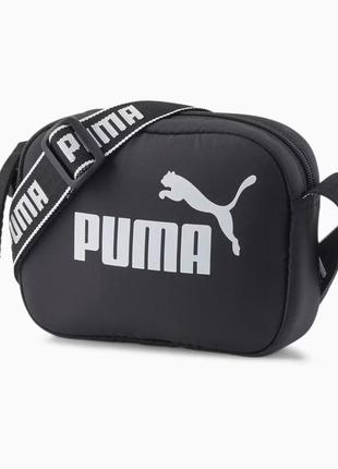 Сумка органайзер puma core base cross body bag 079468 01 (черный, спортивный, тканевый, полиэстер, бренд пума)1 фото