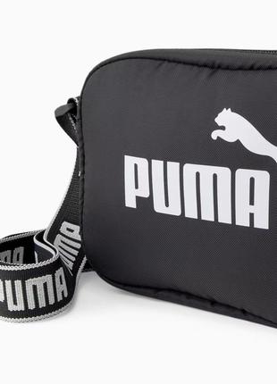 Сумка органайзер puma core base cross body bag 079468 01 (черный, спортивный, тканевый, полиэстер, бренд пума)6 фото