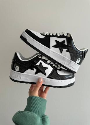 Кроссовки женские a bathing ape 
bape sta patent black7 фото