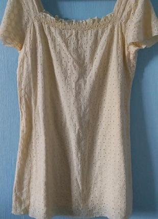 Натуральне літнє плаття з прошвы