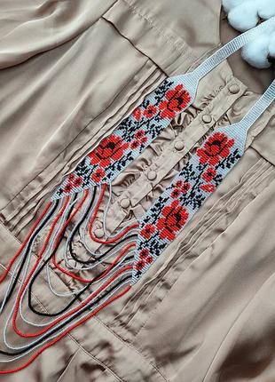 Подарунковий набір прикрас гердан + браслет орнамент гердан з чеського бісеру браслет...